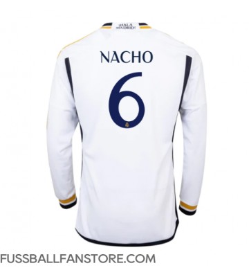 Real Madrid Nacho #6 Replik Heimtrikot 2023-24 Langarm